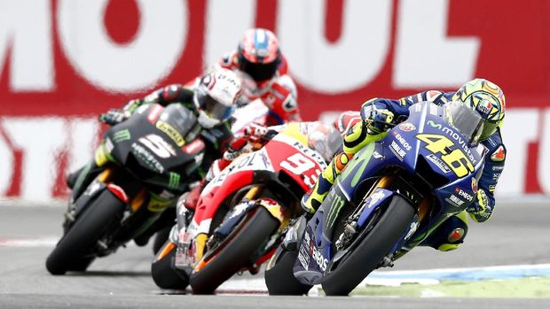 Valentino Rossi menunjukkan penampilan berkelas di GP Belanda.