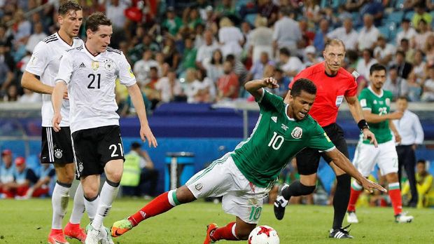 Jerman melangkah ke final setelah melumat Meksiko.