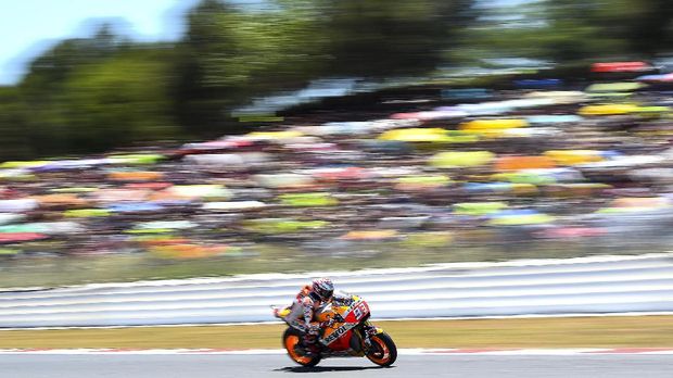 Marc Marquez berhasil menjuarai GP Ceko 2017 tanpa rintangan berarti.