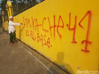 Tembok Pagar  Masjid  di Sukabumi Jadi Sasaran Vandalisme