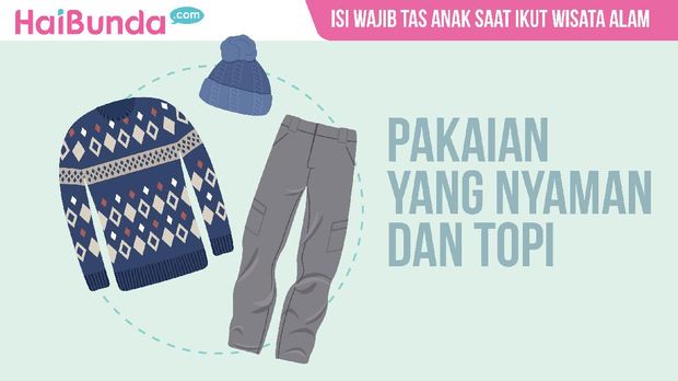 Isi wajib tas anak saat ikut wisata alam