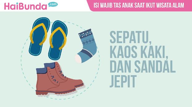 Isi wajib tas anak saat ikut wisata alam