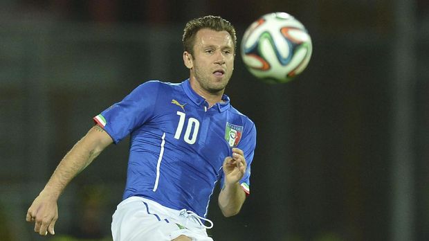 Antonio Cassano sempat bersinar di Timnas Italia.