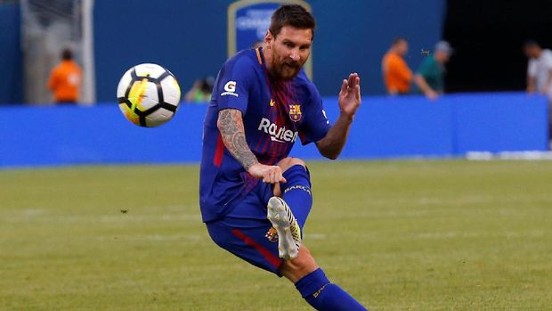Lionel Messi tampil impresif ketika melawan Juventus.