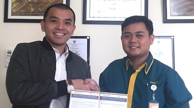 Penandatanganan kerjasama antara Tamasia dengan PT. Antam, Tbk