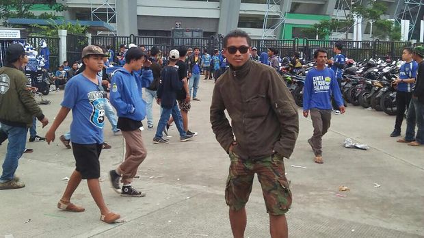 Boboy sempat mengunggah foto keberadaannya di Stadion GBLA melalui akun facebooknya. (