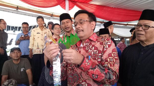Djarot Cek Persiapan Lebaran Betawi di Setu Babakan