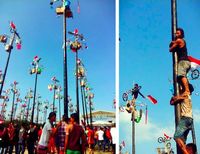  Lomba panjat pinang di Ancol (dok Humas Ancol)