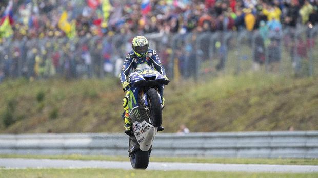 Valentino Rossi ingin memecahkan rekor sebagai pebalap yang paling banyak menang di Sirkuit Brno. (