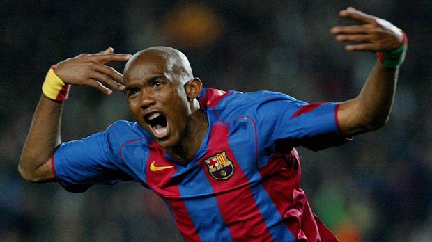 Samuel Eto'o mencetak 131 gol dalam lima musim bersama Barcelona.