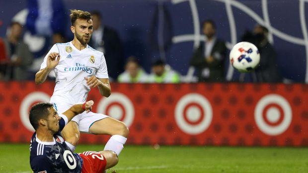 Borja Mayoral memberikan assist untuk gol kedua yang dicetak Lucas Vazquez.