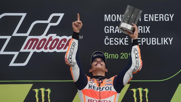 Marc Marquez mempersembahkan kemenangan GP Ceko untuk Angel Nieto.