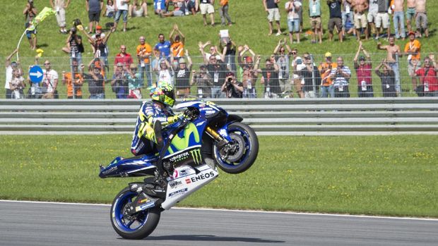 Valentino Rossi bermasalah dengan ban belakang di GP Austria.