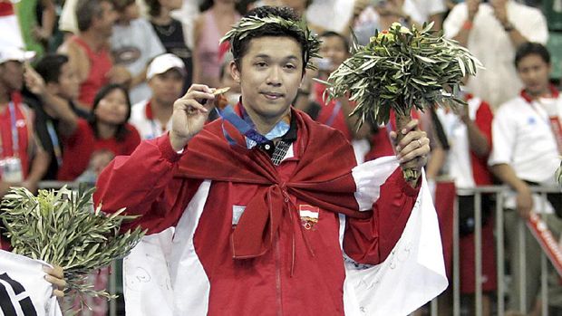 Taufik Hidayat legenda bulutangkis tunggal putra Indonesia.