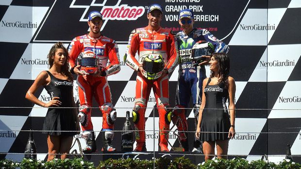 Jorge Lorenzo finis posisi ketiga di GP Austria musim lalu bersama Yamaha.