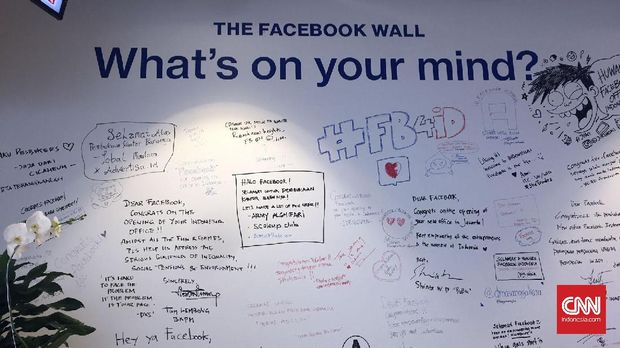 Salah satu sudut di kantor Facebook di Jakarta Selatan.