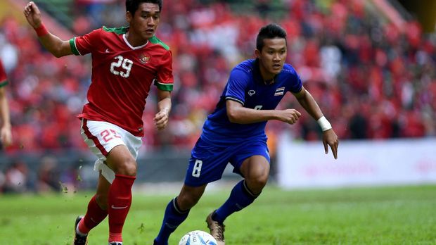 Septian David Maulana menyelamatkan Timnas Indonesia dari ketinggalan lawan Thailand. (