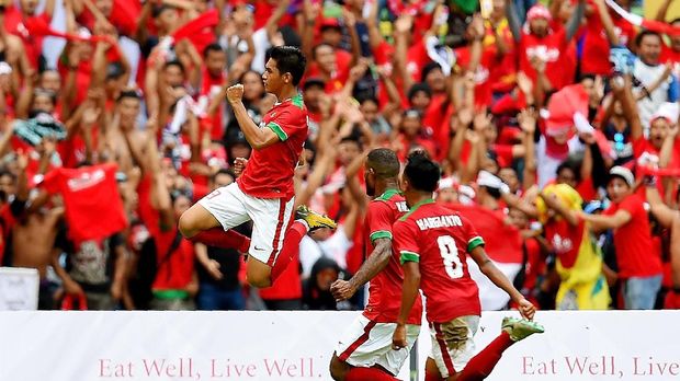 Gol Septian David Maulana menyelamatkan Timnas Indonesia dari kekalahan lawan Thailand. (