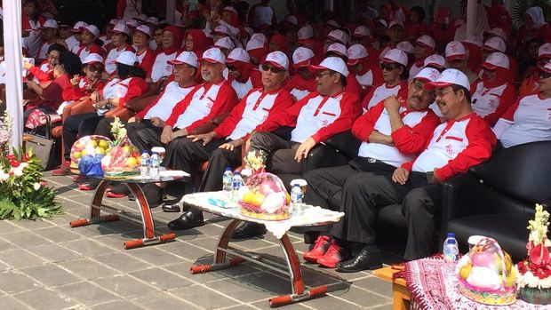 Djarot dan Try Sutrisno Napak Tilas Proklamasi di Gedung 