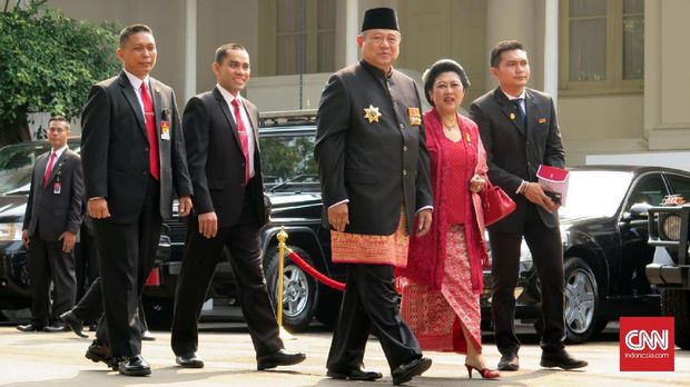 SBY, Mega, dan Habibie Kompak Hadiri HUT RI di Istana