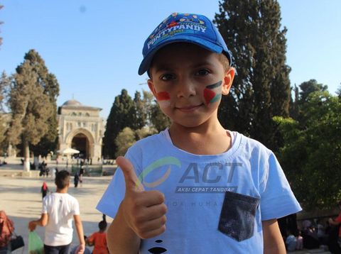 Doa Anak-anak Palestina di Hari Kemerdekaan Indonesia Ke-72