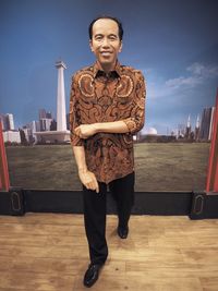 Patung Jokowi di Antara Monas, Masjid Istiqlal dan Gereja Katedral