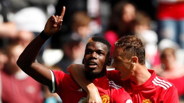 Paul Pogba selalu mencetak gol di dua laga awal Liga Primer Inggris musim ini.