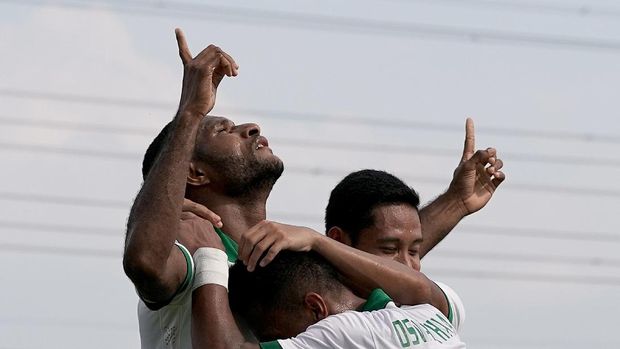Timnas Indonesia U-22 memastikan kemenangan atas Timor Leste lewat gol Marinus Wanewar.