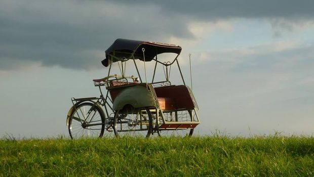 Becaknya asli dari Yogya (Becak Amsterdam/Facebook) 