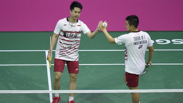 Kevin Sanjaya/Marcus Fernaldi Gideon mengawali tahun dengan hattrick gelar.