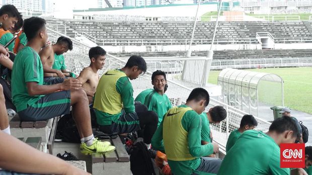 Timnas Indonesia U-23 menjalani latihan perdana jelang lawan Suriah U-23.