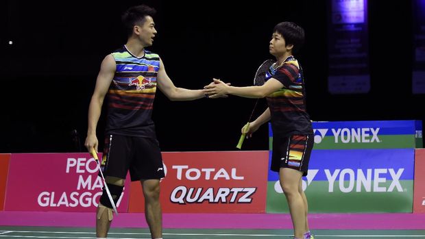Zheng Siwei/Chen Qingchen berhasil memperbaiki rekor pertemuan lawan Tontowi Ahmad Lilyana Natsir.