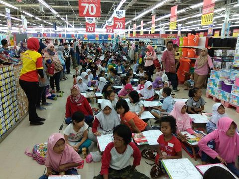 Lomba mewarnai Transmart Carrefour/