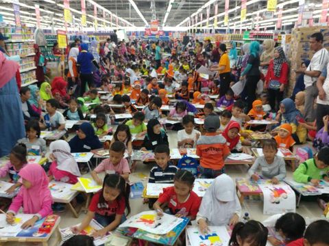 Lomba mewarnai Transmart Carrefour/