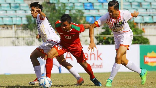 Timnas Indonesia U-19 menghadapi Brunei Darussalam pada laga perdana kualifikasi Piala Asia U-19 2018. (