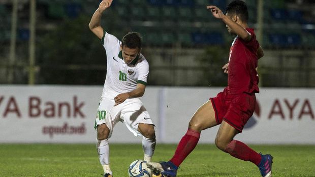 Egy Maulana Vikri kembali diandalkan sebagai penyerang lubang Timnas Indonesia U-19 lawan Kamboja. (