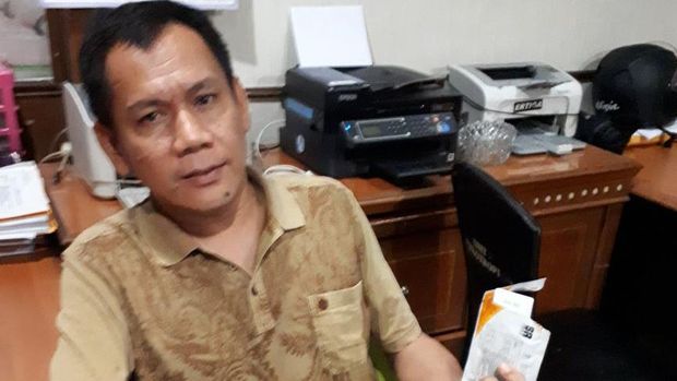 Indra Piliang seusai ditangkap karena mengonsumsi sabu