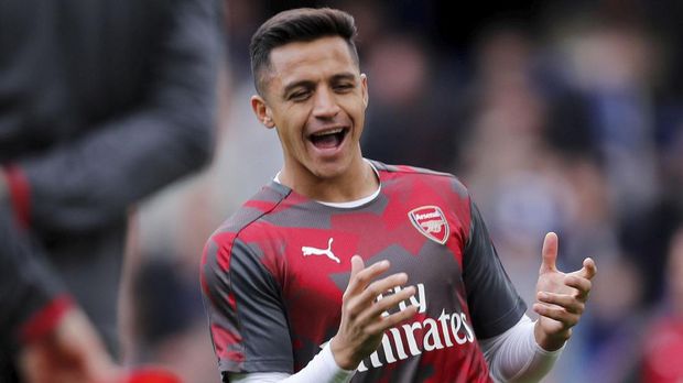 Alexis Sanchez kembali menghuni bangku cadangan. Manajer Arsene Wenger lebih memilih Alex Iwobi untuk menggantikan perannya.