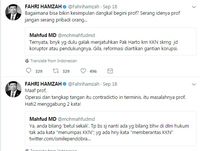 Debat Fahri Vs Mahfud MD di Twitter, Dari OTT hingga Gantian Korupsi