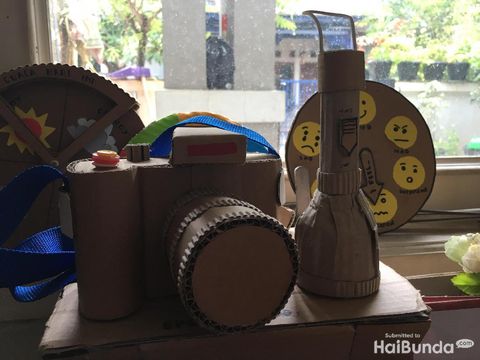 Kamera dari kardus buatan bunda Uchy