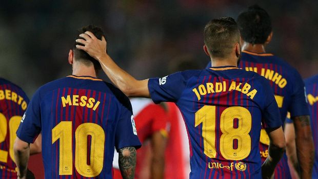 Jordi Alba menilai Lionel Messi sebagai pemain terbaik dalam sejarah sepak bola dunia.