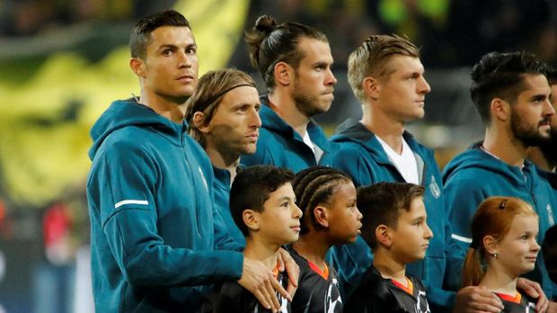 Lima pemain Real Madrid menghuni tim terbaik FIFA 2017.