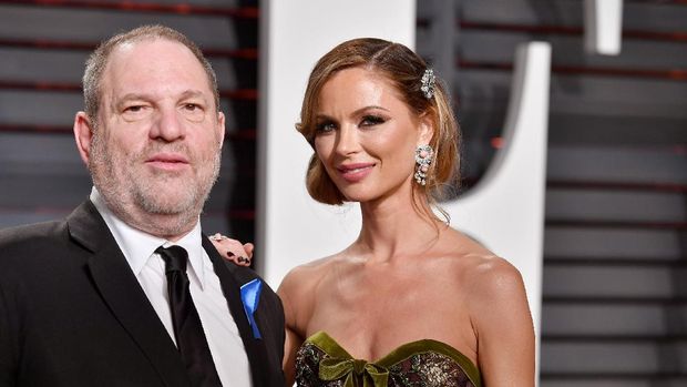 Harvey Weinstein dan istrinya, Georgina Chapman.