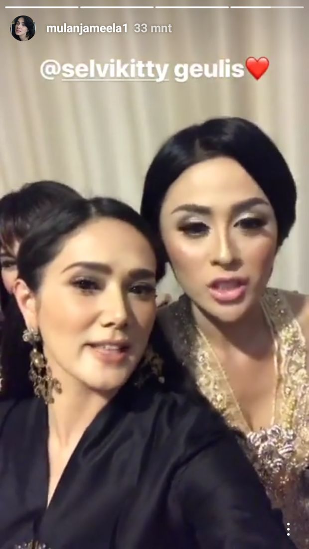 Mulan Jameela mendatangi tunangan sahabatnya, Selvi Kitty