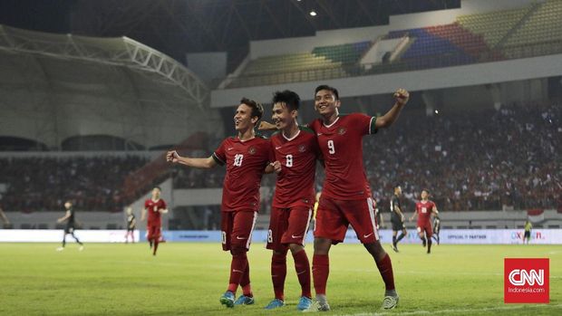 Timnas Indonesia U-19 saat menaklukan Timnas Thailand 3-0 di Stadion