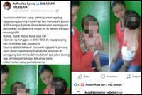 Warganet memposting kondisi Saira dan kemudian menjadi viral