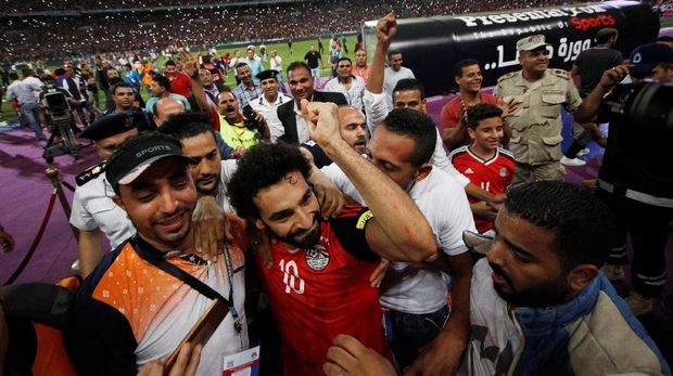 Timnas Mesir memastikan lebih dulu ke Piala Dunia 2018. (