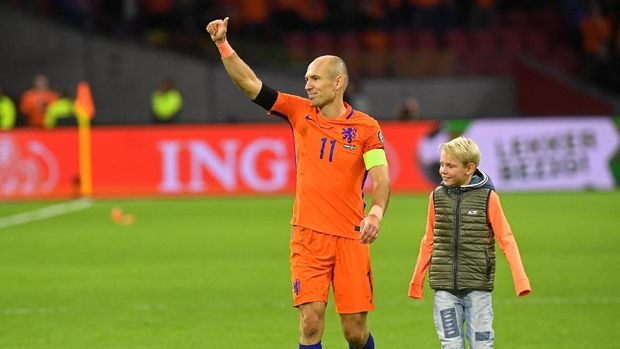 Arjen Robben mengakhiri kariernya di Timnas Belanda dengan kenyataan pahit: gagal lolos Piala Dunia 2018.