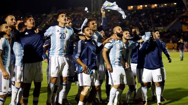 Timnas Argentina lolos ke Piala Dunia untuk kali ke-17.