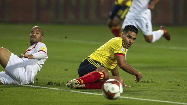 Pertandingan antara Kolombia melawan Peru berakhir imbang 1-1.